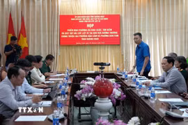 Quang cảnh buổi họp. (Ảnh: Dư Toán/TTXVN)