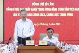 Tổng Bí thư Tô Lâm phát biểu. (Ảnh: Thống Nhất/TTXVN)