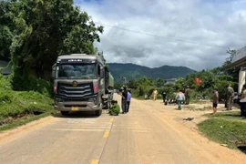 Hiện trường vụ tai nạn. (Nguồn: Báo Sài Gòn Giải phóng)