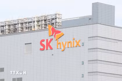 Trụ sở công ty SK hynix tại Incheon, Hàn Quốc. (Ảnh: Yonhap/TTXVN)
