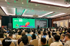 Hội nghị Thành viên lần thứ 60 của Trung tâm Thông tin Mạng Châu Á – Thái Bình Dương (APNIC 60). (Ảnh: Thanh Phong/Vietnam+)