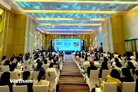 Hội nghị “Đà Nẵng – Không gian mới, động lực mới, vươn mình hội nhập và phát triển”. (Ảnh: Thanh Phong/Vietnam+)