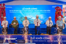 Khởi công dự án mở rộng nhà ga hành khách T2. (Ảnh: Thanh Phong/Vietnam+)
