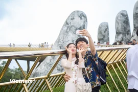 Ngành du lịch thành phố Đà Nẵng tổ chức chương trình "Tri ân du khách Hàn Quốc" với nhiều hoạt động hấp dẫn. (Ảnh: PV/Vietnam+)
