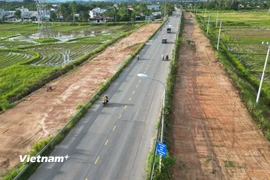 Một đoạn thuộc dự án cải tạo, nâng cấp Quốc lộ 14B. (Ảnh: Thanh Phong/Vietnam+)