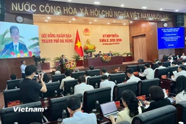 Khai mạc kỳ họp thứ 24 Hội đồng Nhân dân thành phố Đà Nẵng khóa X nhiệm kỳ 2021-2026. (Ảnh: Thanh Phong/Vietnam+)