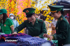 Sắc xuân sớm trên "cổng trời" Hùng Sơn sưởi ấm tình quân dân
