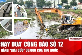 Đà Nẵng ứng phó mưa lớn sau bão số 12: Căng mình khơi thông dòng chảy, bảo vệ thành phố an toàn