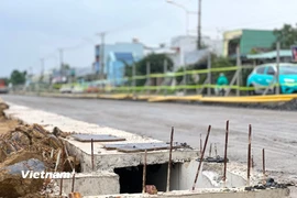 Dự án cải tạo, nâng cấp Quốc lộ 14B đoạn qua địa bàn thành phố Đà Nẵng. (Ảnh: Thanh Phong/Vietnam+)