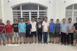 Nhóm đối tượng liên quan đến đường dây đánh bạc, tổ chức đánh bạc bị khởi tố. (Ảnh: Công an Đà Nẵng)