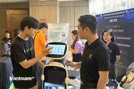 Ngày hội khởi nghiệp đổi mới sáng tạo được thành phố Đà Nẵng tổ chức hàng năm, thu hút nhiều ứng dụng công nghệ vào thực tiễn hiệu quả. (Ảnh: PV/Vietnam+)