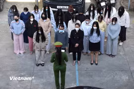 Nhóm đối tượng liên quan cơ sở tại khách sạn M.T (Nguồn: Cong an Đà Nẵng)