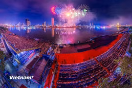 Lễ hội pháo hoa Quốc tế Đà Nẵng 2025. (Ảnh: Thanh Phong/Vietnam+)