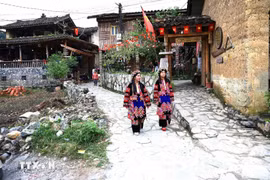 Hiện đã có nhiều mô hình du lịch cộng đồng ở các khu vực đồng bào dân tộc thiểu số. (Ảnh: Minh Tâm/TTXVN)
