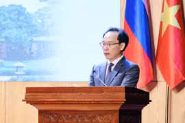 Bộ trưởng Bộ Giáo dục và Đào tạo Hoàng Minh Sơn phát biểu khai mạc hội nghị. (Ảnh: Bộ GD-ĐT)