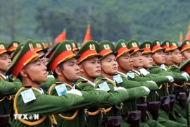Chiến sỹ công an nhân dân. (Ảnh: TTXVN)