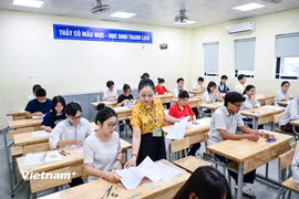 Thí sinh dự thi Tốt nghiệp phổ thông năm 2025. (Ảnh: Minh Sơn/Vietnam+)