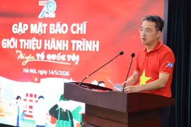 Bí thư Trung ương Đoàn, Chủ tịch Hội Liên hiệp Thanh niên Việt Nam Nguyễn Tường Lâm. (Ảnh: PV/Vietnam+)