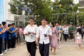 Thí sinh thi Tốt nghiệp Trung học phổ thông. (Ảnh: Phạm Mai/Vietnam+)