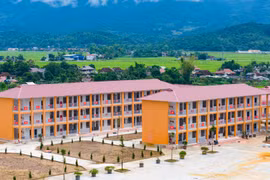 Trường Phổ thông nội trú Tiểu học và Trung học cơ sở Sam Mứn, tỉnh Điện Biên. (Ảnh: Hoài Nam/Vietnam+)