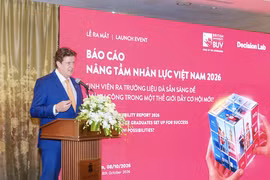 Trường Đại học BUV công bố Báo cáo Nâng tầm nhân lực Việt Nam 2026. (Ảnh: Vietnam+)