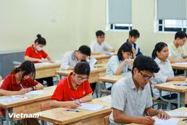 Thí sinh dự thi tốt nghiệp trung học phổ thông năm 2025. (Ảnh: Minh Sơn/Vietnam+)