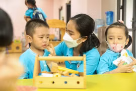 Hiện cả nước còn gần 300.000 trẻ mẫu giáo chưa ra lớp. (Ảnh: Hoàng Hiếu/Vietnam+)