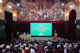 Hội thảo nằm trong khuôn khổ các hoạt động kỷ niệm 120 năm truyền thống Đại học Quốc gia Hà Nội. (Ảnh: PV/Vietnam+)