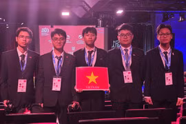 Các thành viên đội tuyển Việt Nam. (Ảnh: PV/Vietnam+)