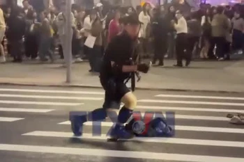 Hiện trường hỗn loạn vụ tấn công ga tàu điện ngầm ở Đài Loan 