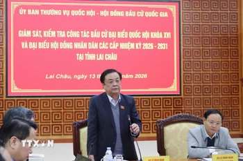 Phó Chủ tịch Quốc hội Lê Minh Hoan kết luận tại hội nghị. (Ảnh: Nguyễn Oanh/TTXVN)