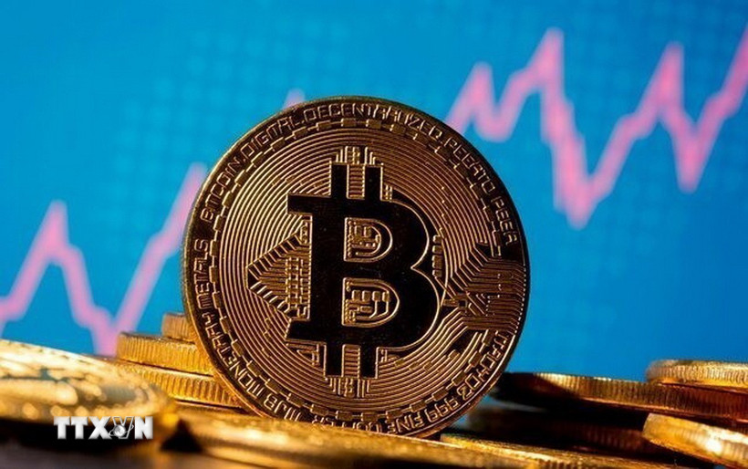 Hình ảnh minh họa đồng tiền điện tử Bitcoin. (Ảnh: REUTERS/TTXVN)