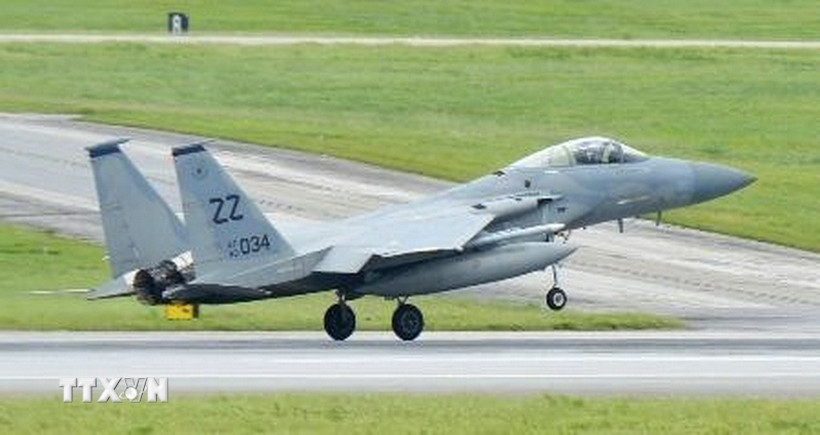 Máy bay chiến đấu F-15. (Ảnh: Kyodo/TTXVN)