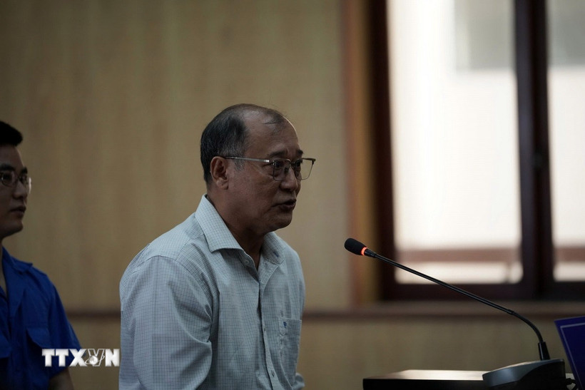 Bị cáo Phạm Minh An, cựu Giám đốc Sở Y tế tỉnh Bà Rịa-Vũng Tàu cũ. (Ảnh: Đoàn Mạnh Dương/TTXVN)