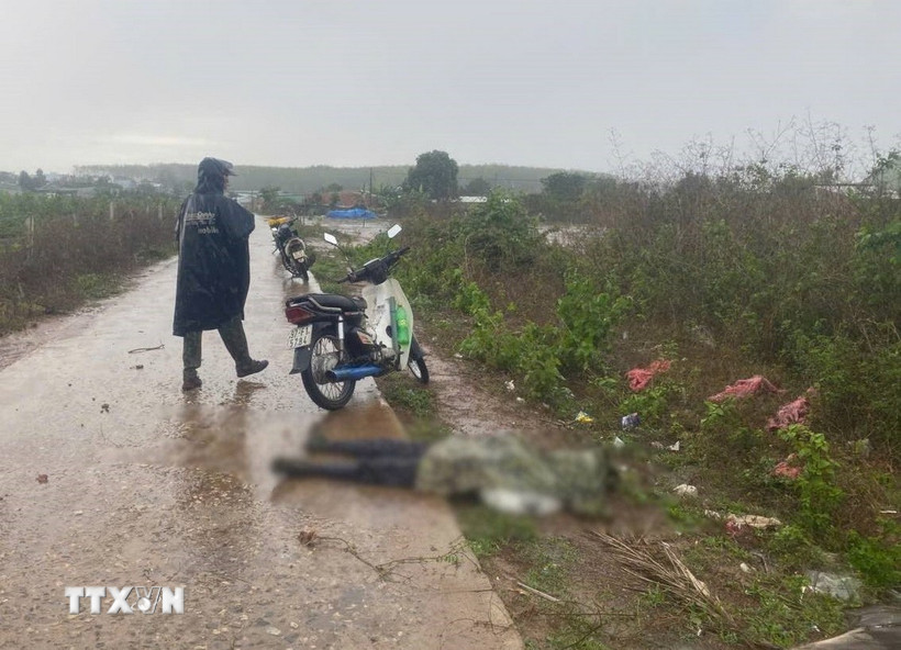 Ông Nguyễn Hồng (63 tuổi, trú thôn Tân Lập B, xã Đăk Hring, huyện Đăk Hà, tỉnh Kon Tum) bị sét đánh. (Ảnh: TTXVN phát)