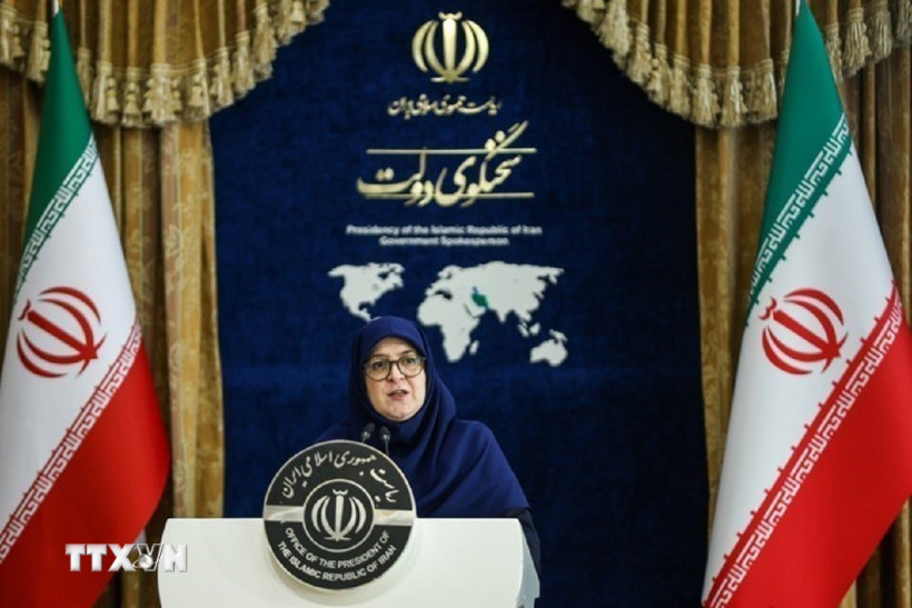 Người phát ngôn Chính phủ Iran Fatemeh Mohajerani. (Ảnh: IRNA/TTXVN)