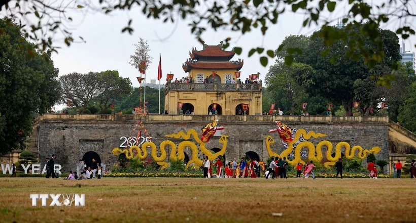 Hoàng thành Thăng Long. (Ảnh: Thanh Tùng/TTXVN)