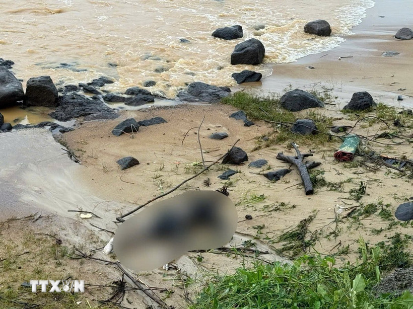 Một thi thể trôi dạt vào bờ biển. Ảnh minh họa. (Ảnh: TTXVN phát)