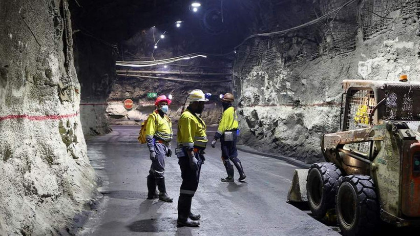 Bên trong mỏ vàng Kloof. (Nguồn: Reuters)
