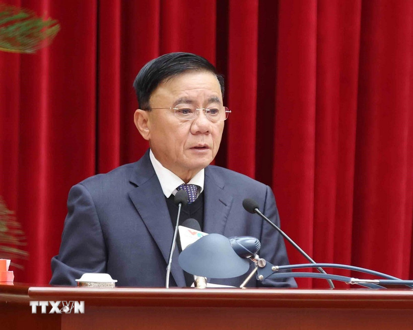 Ông Trần Cẩm Tú, Ủy viên Bộ Chính trị, Thường trực Ban Bí thư. (Ảnh: Phương Hoa/TTXVN)