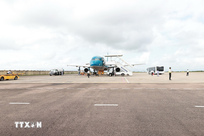 Cảng hàng không Phù Cát. (Ảnh: Dương Giang/TTXVN)