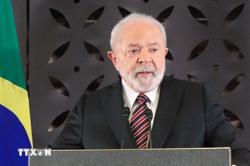 Tổng thống Brazil Luiz Inacio Lula da Silva. (Ảnh: Kyodo/TTXVN)