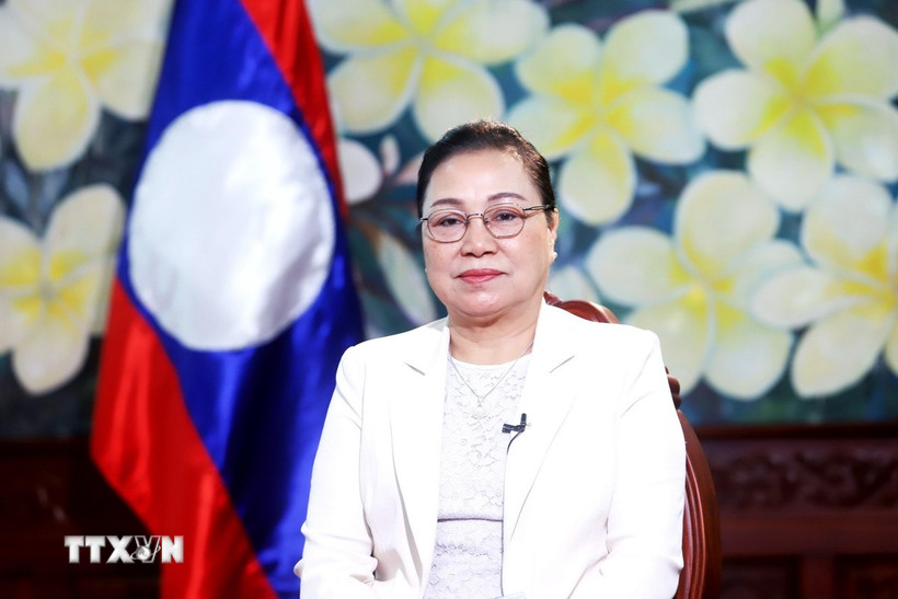 Đại sứ Lào tại Việt Nam Khamphao Ernthavanh. (Ảnh: Việt Đức/TTXVN)