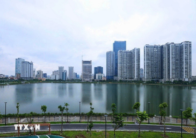 Từ năm 2026 trở đi, nguồn cung căn hộ tại Hà Nội sẽ dồi dào hơn. (Ảnh: Tuấn Anh/TTXVN)