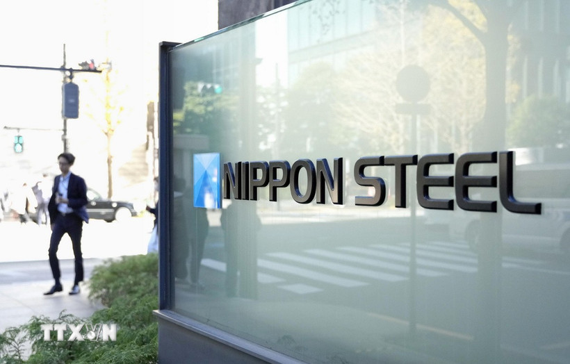 Trụ sở Công ty thép Nippon Steel tại Tokyo, Nhật Bản. (Ảnh: Kyodo/TTXVN)