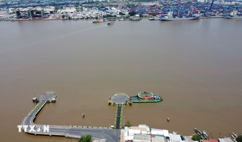 Phà Cát Lái. (Ảnh: Công Phong/TTXVN)