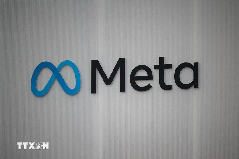 Logo du groupe Meta. (Photo : AFP/VNA)