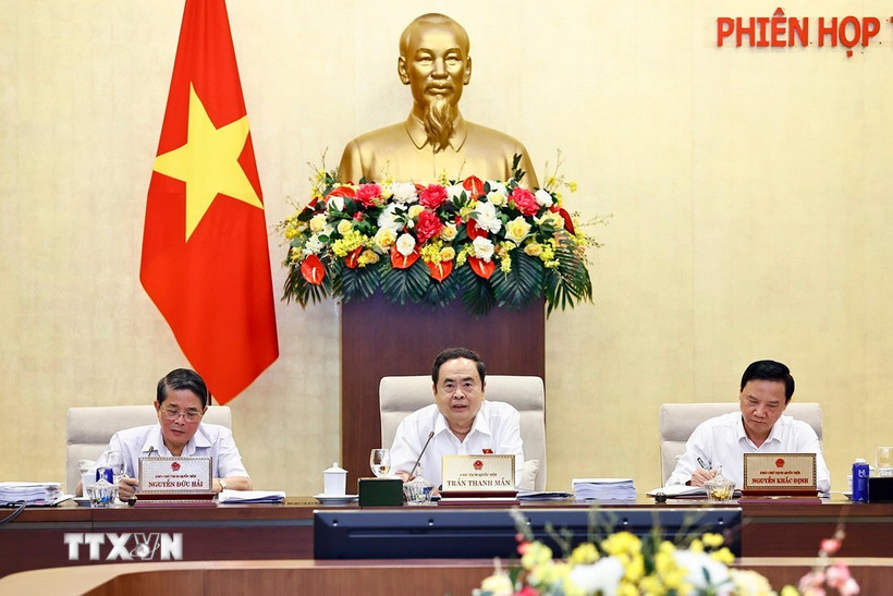 Chủ tịch Quốc hội Trần Thanh Mẫn phát biểu. (Ảnh: Doãn Tấn/TTXVN)