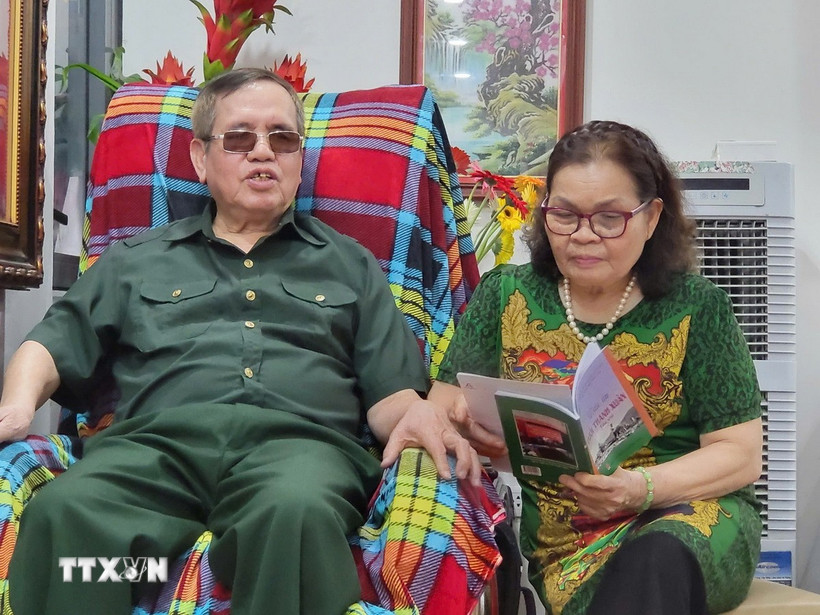 Ông Cao Văn Thành, thương binh 1/4 thời kỳ kháng chiến chống Mỹ. (Ảnh: Việt Đức/TTXVN)