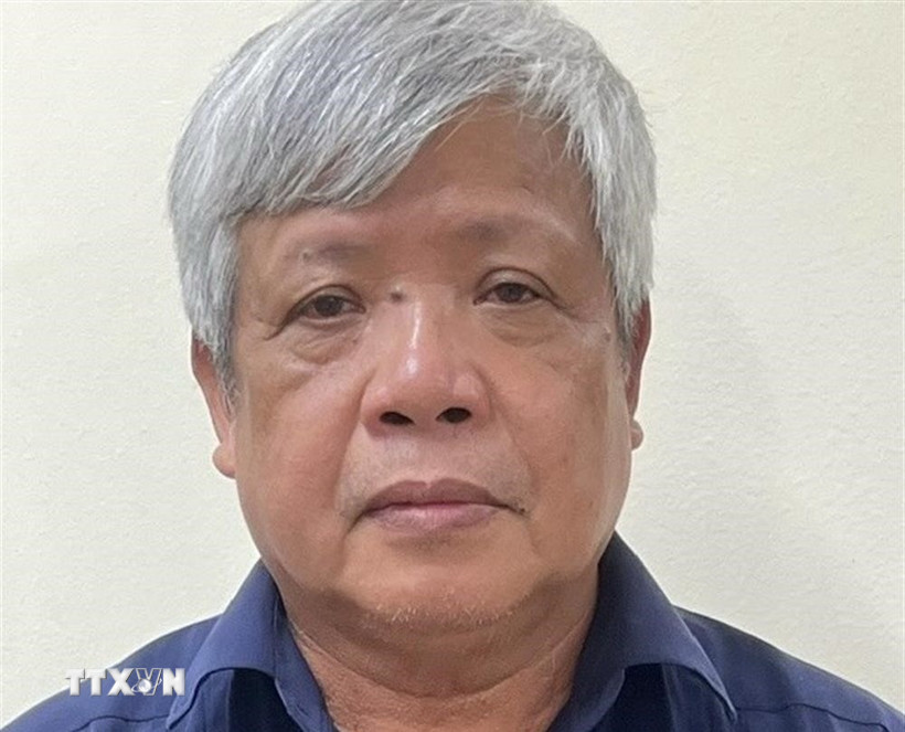 Bị can Nguyễn Linh Ngọc, cựu Thứ trưởng Bộ Tài nguyên và Môi trường. (Ảnh: TTXVN phát)